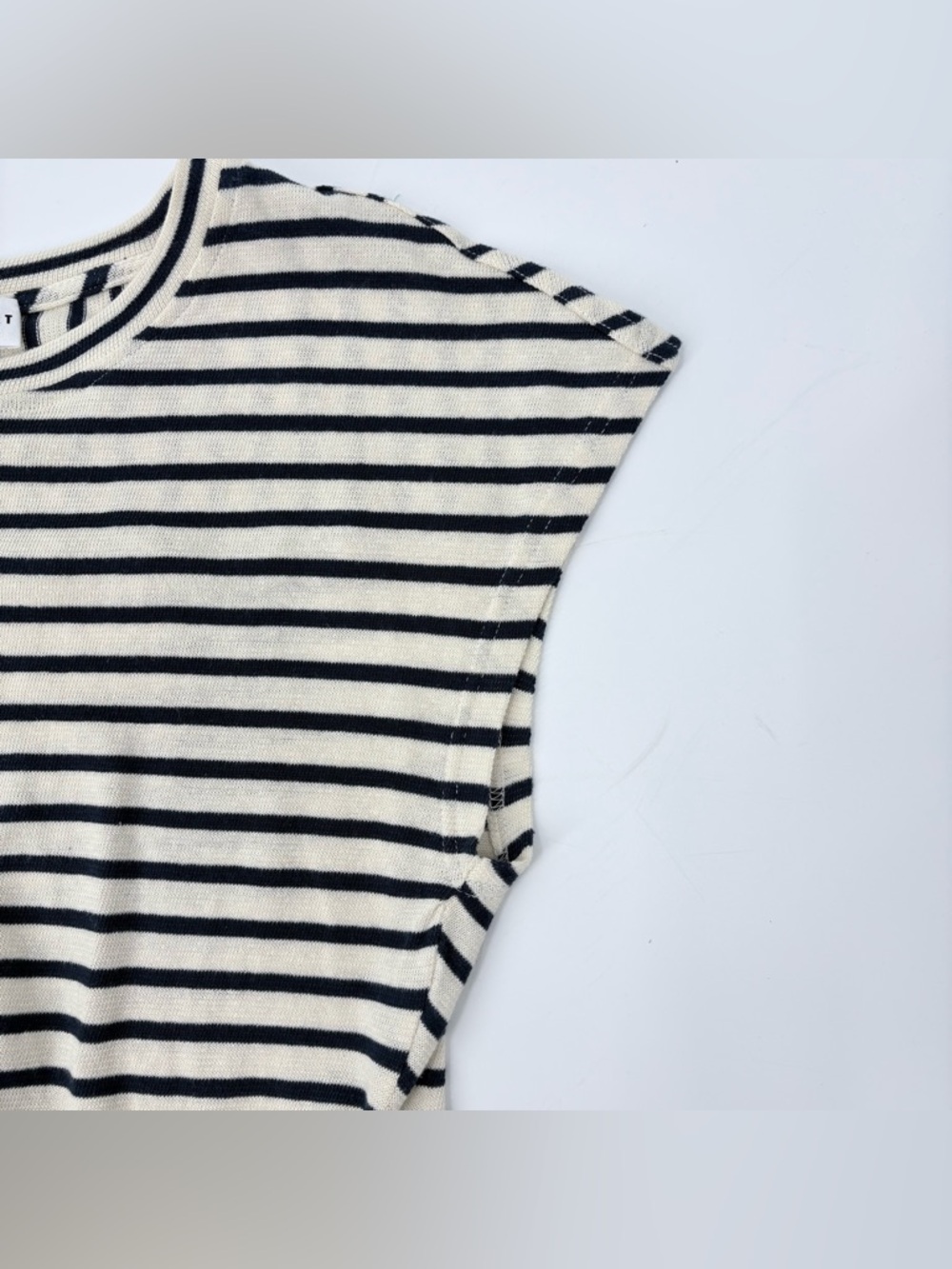 Apiece Apart Navy Striped Nina Cinched Top - Picture 13 of 13
